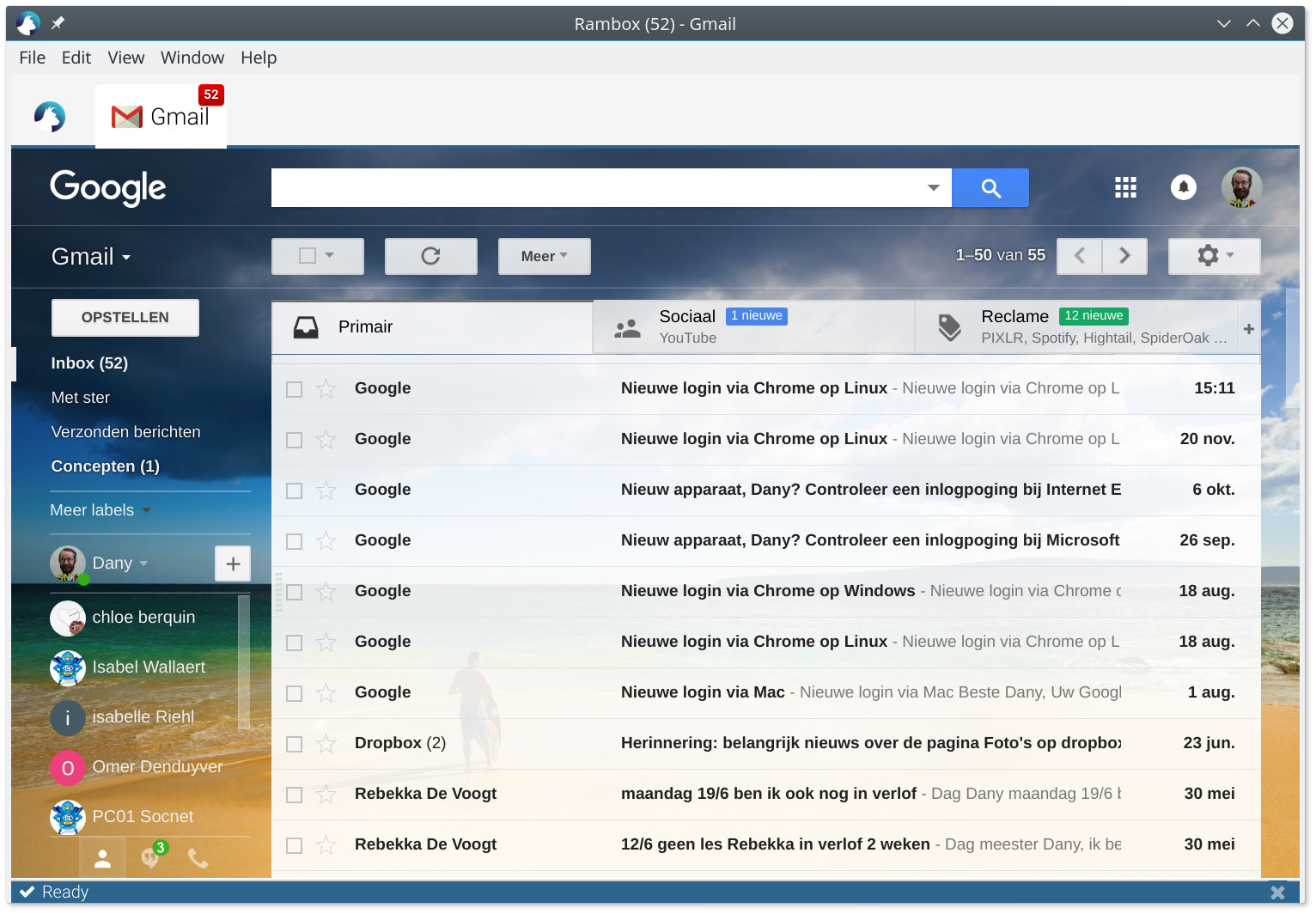 Rambox Gmail
