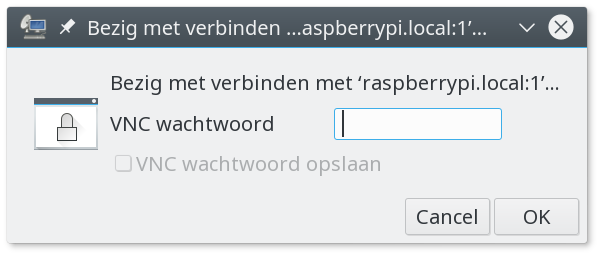 VNC wachtwoord