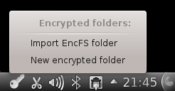 Encrypted folders