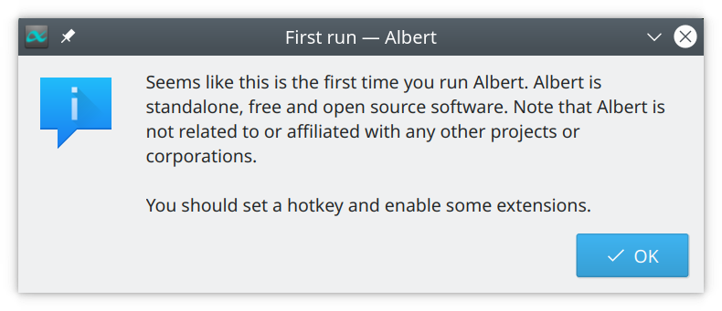 Albert First run