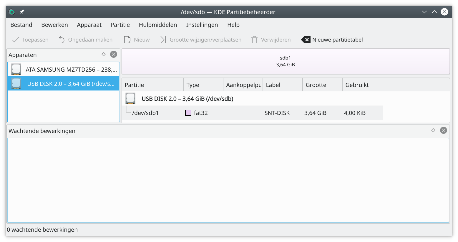 KDE Partition Manager
