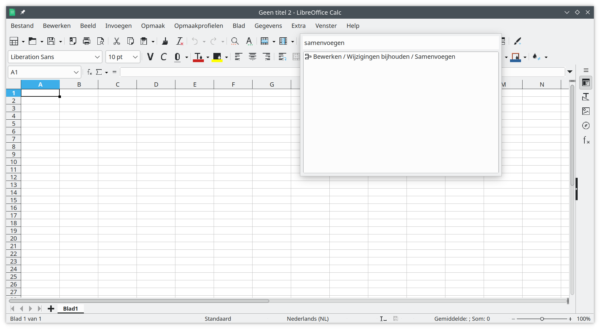 LibreOffice Zoekopdrachten