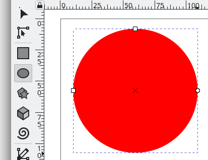 Inkscape cirkel