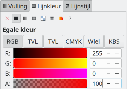 Inkscape lijnkleur