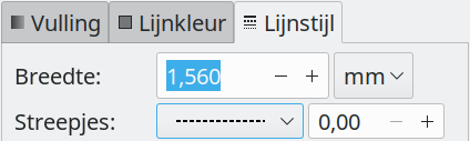 Inkscape lijnstijl