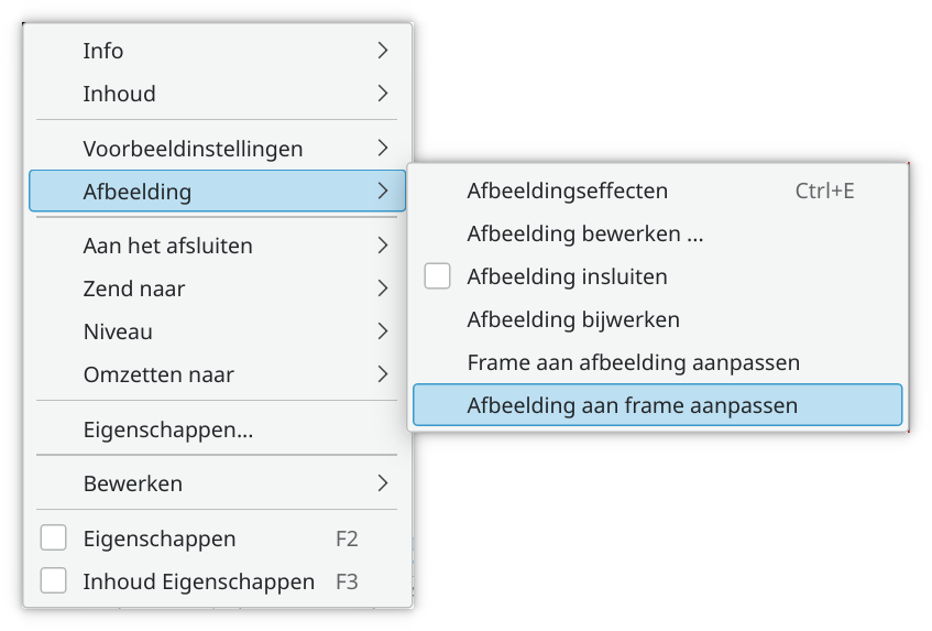 Scribus frame aanpassen