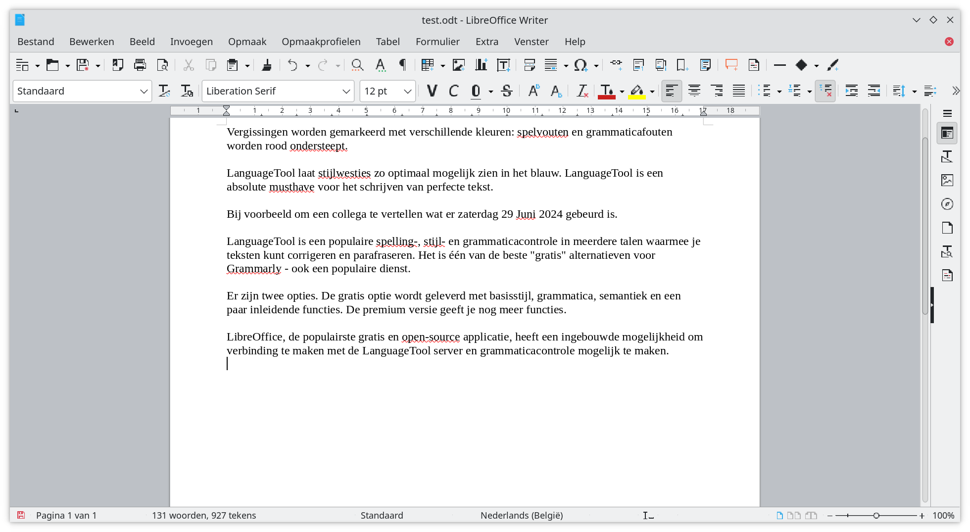 LanguageTool LibreOffice