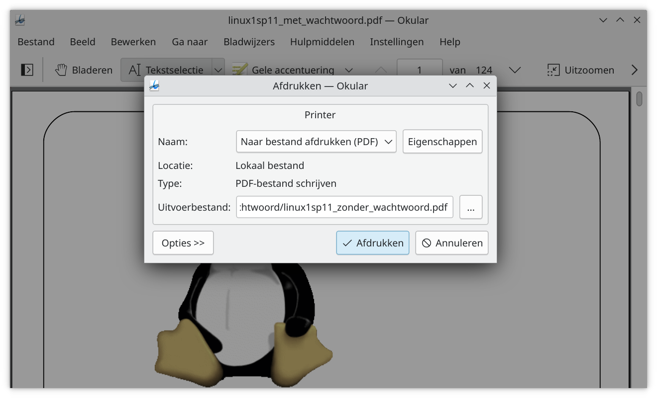 PDF afdrukken