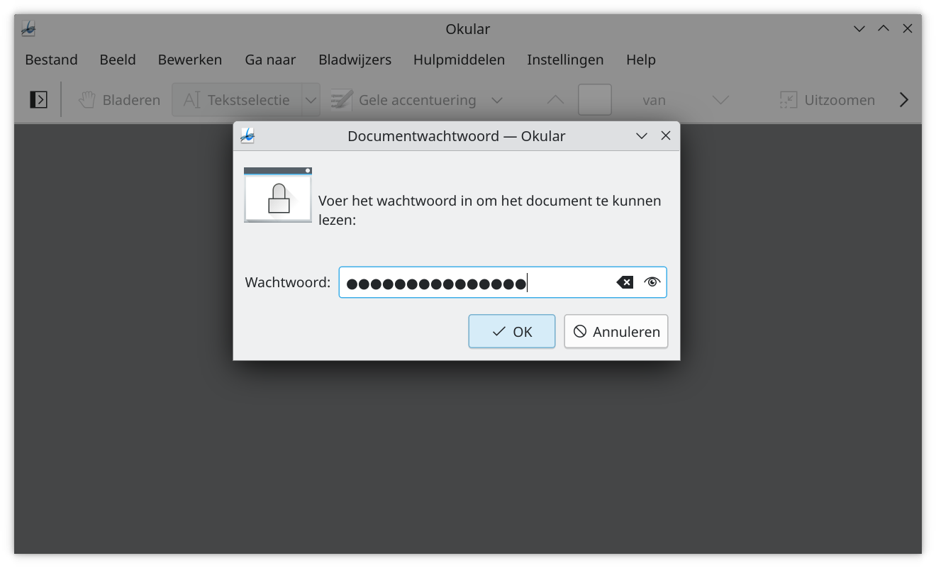 PDF wachtwoord