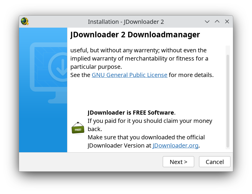 JDownloader installatie