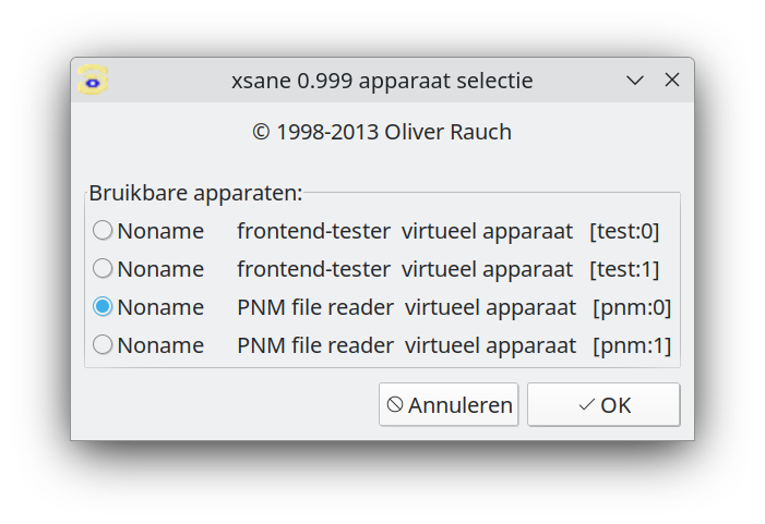 XSane scanners